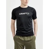 Pánské tréninkové tričko s krátkým rukávem CRAFT CORE ESSENCE LOGO TEE M - Velikost: XS | Barva: modrá · záber 3