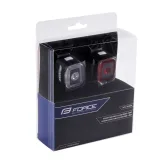 Světlo na kolo FORCE FLEA 200 LM, USB front - rear · záber 6