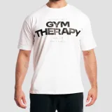 GymBeam Tričko Gym Therapy White - Velikost: S | Barva: biela | Hmotnost: 0,275 kg | Balení: 65 · záber 2