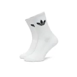 Ponožky ADIDAS ORIGINALS 3 PACK-CusTre Crw Sck WHITE BLACK · záber 2
