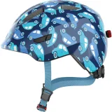 Abus Smiley 3.0 LED, cyklistická helma, junior, blue car · záber 1