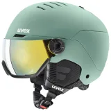 Uvex Wanted Visor, lyžařská helma s hledím, světle zelená · záber 2