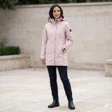 Dámská turistická softshellová bunda s kapucí NORTHFINDER YULIANA-366rose - Pohlavie: Dámské · záber 5