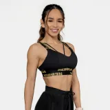 NEBBIA Sportovní podprsenka Intense Iconic Black/Gold · záber 3