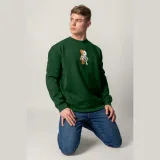 Mikina, Barva Černá, s Potiskem Ressurection Teddy · záber 1