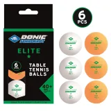 Míčky na stolní tenis DONIC Elite TT-Ball * 6ks - bílé a oranžové · záber 2