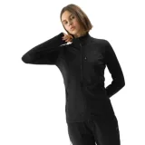 Dámská turistická mikina se zipem 4F SWEATSHIRT FNK-4FWSS24TFSWF316-21S-BLACK · záber 1