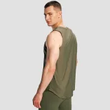 GymBeam Men‘s Combat Tank Top Olive Grey - Velikost: XXL | Barva: sivá | Pohlavie: Pánské | Hmotnost: 0,208 kg | Balení: 95 · záber 4