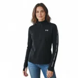 Dámská tréninková mikina s 1 2 zipem UNDER ARMOUR UA Tech WM Tape Half Zip-BLK · záber 1
