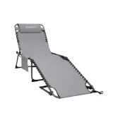 Skládací lehátko KING CAMP Magnolia B40 - 190 x 59 cm - šedá · záber 4