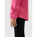 Dívčí tréninková softshellová bunda s kapucí 4F JUNIOR SOFTSHELL JACKET-JWSS25TSOFF305-54S-PINK · záber 5