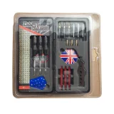 Šipky MASTER Black and Silver v dárkové krabičce 3ks - softip-steel 16g set · záber 3