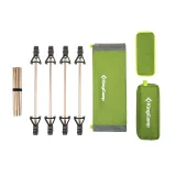 Kempingové skládací lehátko KING CAMP Ultralight Cot - zelené · záber 4