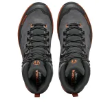 Pánská vysoká turistická celokožená obuv TECNICA Forge TRK GTX Ms, dark grey orange · záber 3