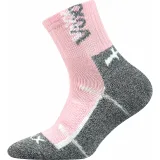 Dívčí turistické ponožky VOXX 3 PACK-Wallík-Pink Blue · záber 2