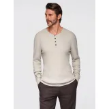 Pánský svetr OMBRE Sweater OM-SWSW-0183 V-3ight grey · záber 2