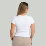 STRIX Dámské triko Ribbed White - Velikost: XS | Barva: biela | Pohlavie: Dámské | Hmotnost: 0,16 kg | Balení: 88 · záber 2
