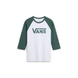 Pánské tričko s krátkým rukávem VANS CLASSIC RAGLAN-WHITE-BISTRO GREEN · záber 5