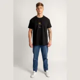 Tričko, Barva Modrá, s Potiskem Compton Teddy · záber 3