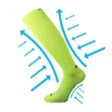 Běžecké kompresní podkolenky VOXX Lithe-neon yellow · záber 5