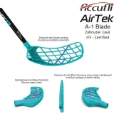 Florbalová hokejka ACCUFLI AirTek IFF A27-100 Teal R · záber 3