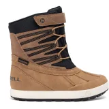 Dětské vysoké zimní boty MERRELL Snow Bank 5.0 WTRPF K wheat black · záber 2
