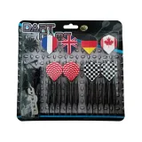Šipky MASTER Black Plated Brass 12ks - softip 18g set · záber 2