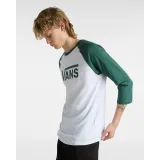 Pánské tričko s krátkým rukávem VANS CLASSIC RAGLAN-WHITE-BISTRO GREEN · záber 2