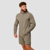 GymBeam Běžecká bunda Pulse Vetiver - Velikost: XL | Barva: zelená | Hmotnost: 0,24 kg | Balení: 50 · záber 3