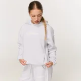 GymBeam Women‘s Varsity Hoodie Grey - Velikost: XS | Barva: sivá | Pohlavie: Dámské | Hmotnost: 0,8162 kg | Balení: 15 · záber 4