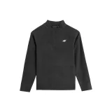 Dívčí lyžařská fleece mikina 4F JUNIOR FLEECE UNDERWEAR-JAW23UFLEF033-20S-DEEP BLACK · záber 5