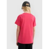 Dívčí tričko s krátkým rukávem 4F JUNIOR TSHIRT F2326-55S-HOT PINK · záber 3