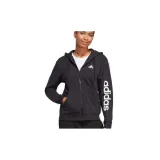 Dámská mikina se zipem ADIDAS W LIN FT FZ HD-IC6863-Black · záber 2