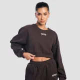 GymBeam Dámská mikina Cropped Aura Tee Brown - Velikost: S | Barva: hnedá | Pohlavie: Dámské | Hmotnost: 0,37 kg | Balení: 36 · záber 3
