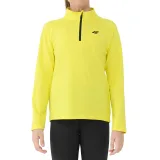Chlapecká zateplená lyžařská mikina s 1 2 zipem 4F JUNIOR BRUSHED UNDERWEAR U106-4FJWAW25UBRUU106-71S-YELLOW · záber 2