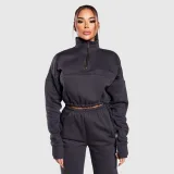 Dámská crop mikina Iron Aesthetics Simone, šedá · záber 3
