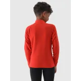 Chlapecká lyžařská fleecová mikina 4F JUNIOR FLEECE UNDERWEAR-JWAW24UFLEM050-62S-RED · záber 3