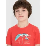 Chlapecké tričko s krátkým rukávem 4F JUNIOR TSHIRT M1917-63S-CORAL · záber 2
