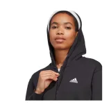 Dámská mikina se zipem ADIDAS W LIN FT FZ HD-IC6863-Black · záber 3