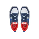 Chlapecká rekreační obuv NIKE Court Borough Low Recraft midnight navy hyper royal orange · záber 3