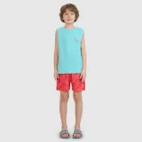 Chlapecké plážové boardshorty - červené · záber 1