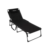 Skládací lehátko KING CAMP Magnolia B40 - 200 x 68 cm - černé · záber 1