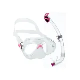 Juniorská potápěčská šnorchlovací sada CRESSI MAREA JUNIOR + SEAL DRY JUNIOR COMBO CLEAR PINK · záber 2