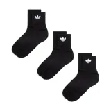 Ponožky ADIDAS ORIGINALS 3 PACK - MID ANKLE SCK-BLACK · záber 2