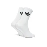 Ponožky ADIDAS ORIGINALS 3 PACK-CusTre Crw Sck WHITE BLACK · záber 3