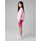 Dívčí kraťasy 4F JUNIOR SHORT TIGHTS CAS F024-55N-HOT PINK NEON · záber 5