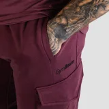 GymBeam Tepláky TRN Eggplant - Velikost: S | Barva: červená | Hmotnost: 0,53 kg | Balení: 40 · záber 3