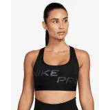 Dámská sportovní tréninková podprsenka NIKE PRO W DF SWSH LGT SPT GRX BRA-FN2749-010-black - Barva: čierna | Pohlaví: Dámské · záber 2