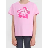 Dívčí tričko s krátkým rukávem 4F JUNIOR TSHIRT F2938-56S-LIGHT PINK · záber 2
