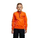 Chlapecká lyžařská fleecová mikina 4F JUNIOR FLEECE UNDERWEAR-JAW23UFLEM019-70S-ORANGE · záber 1